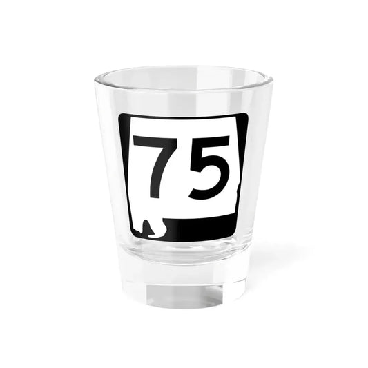 Alabama 75 (Alabama) (Road Sign) Shot Glass 1.5oz 1.5oz - Go Mug Yourself