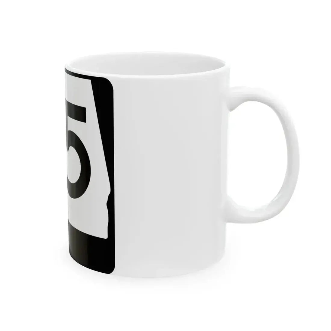 Alabama 75 (Alabama) (Road Sign) White Coffee Mug - Go Mug Yourself