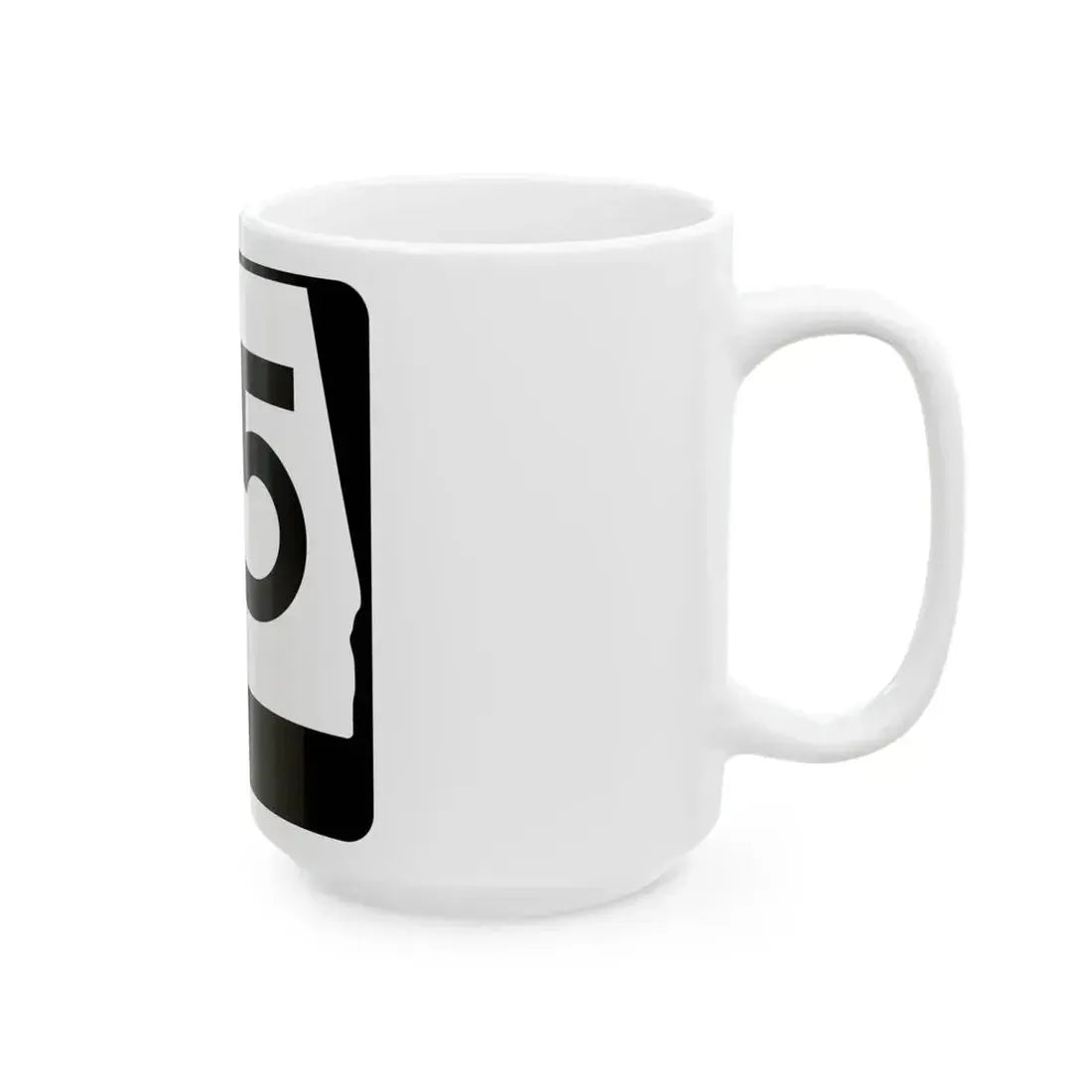 Alabama 75 (Alabama) (Road Sign) White Coffee Mug - Go Mug Yourself