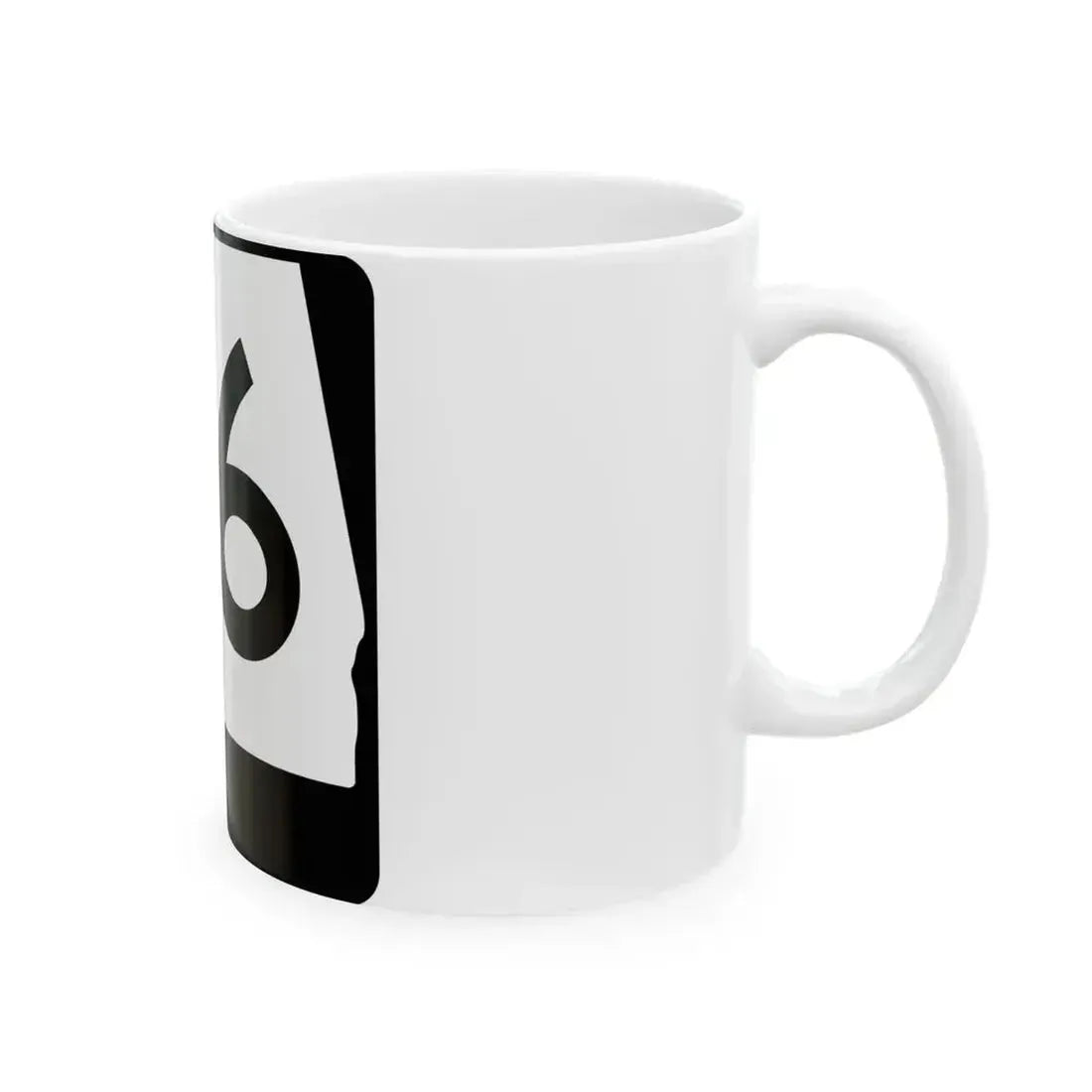 Alabama 76 (Alabama) (Road Sign) White Coffee Mug - Go Mug Yourself