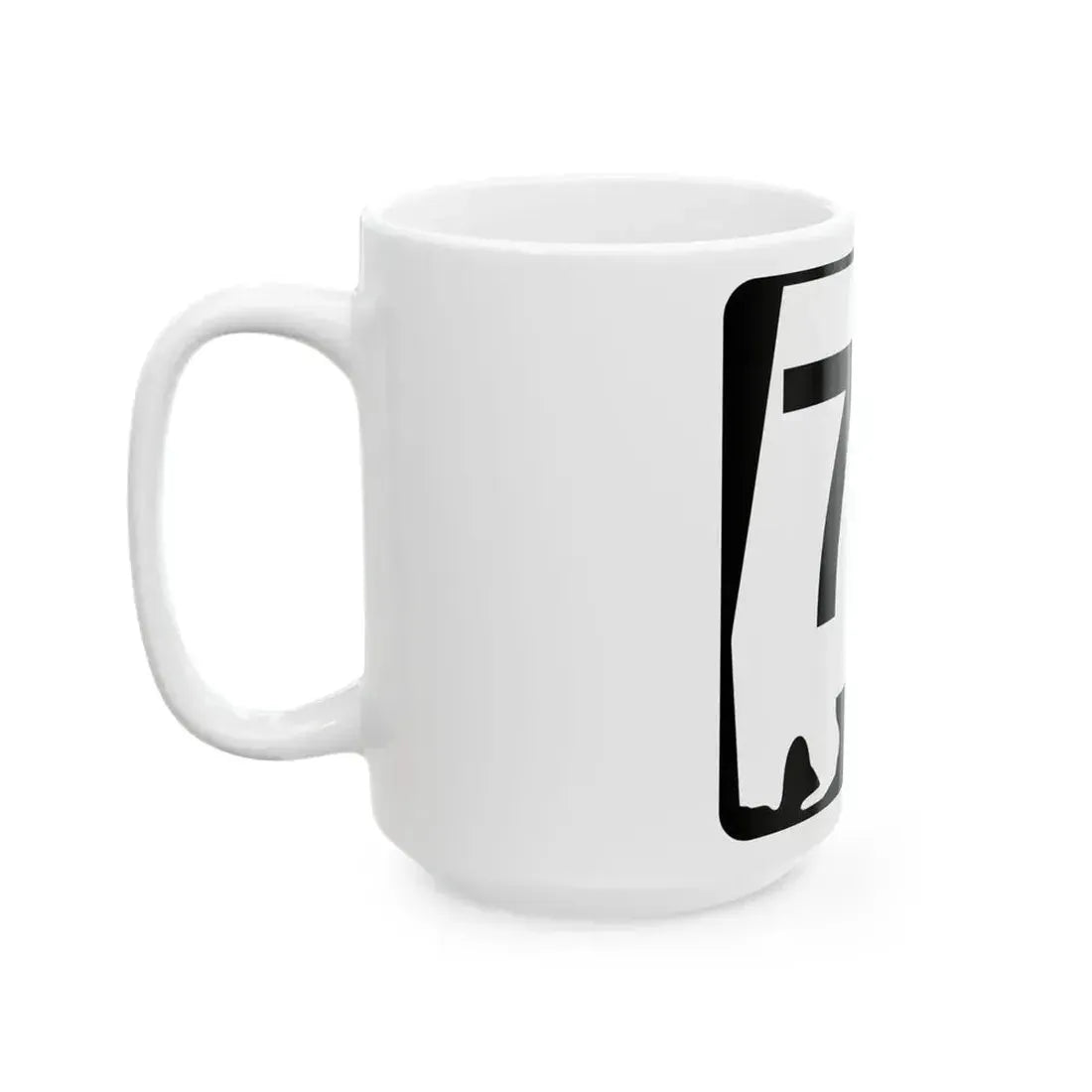 Alabama 76 (Alabama) (Road Sign) White Coffee Mug - Go Mug Yourself