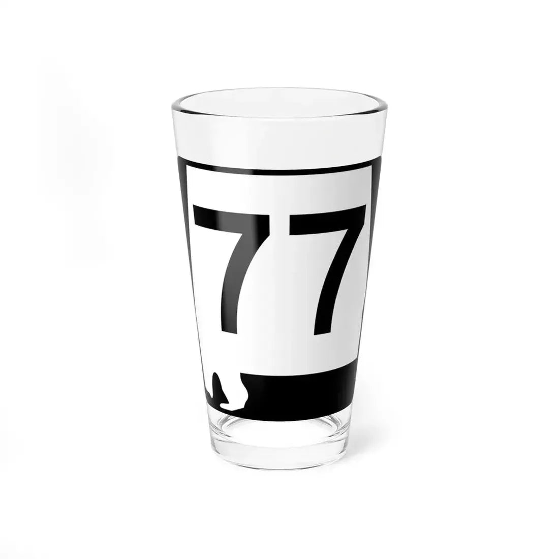 Alabama 77 (Alabama) (Road Sign) Pint Glass 16oz 16oz - Go Mug Yourself