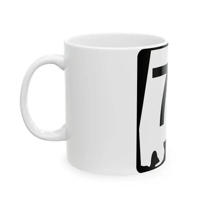 Alabama 77 (Alabama) (Road Sign) White Coffee Mug - Go Mug Yourself