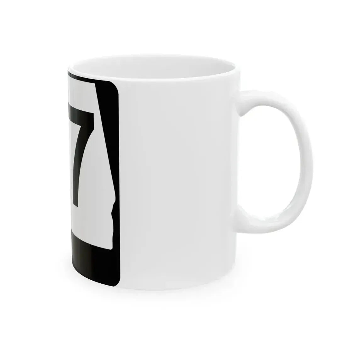 Alabama 77 (Alabama) (Road Sign) White Coffee Mug - Go Mug Yourself