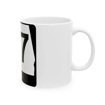 Alabama 77 (Alabama) (Road Sign) White Coffee Mug - Go Mug Yourself