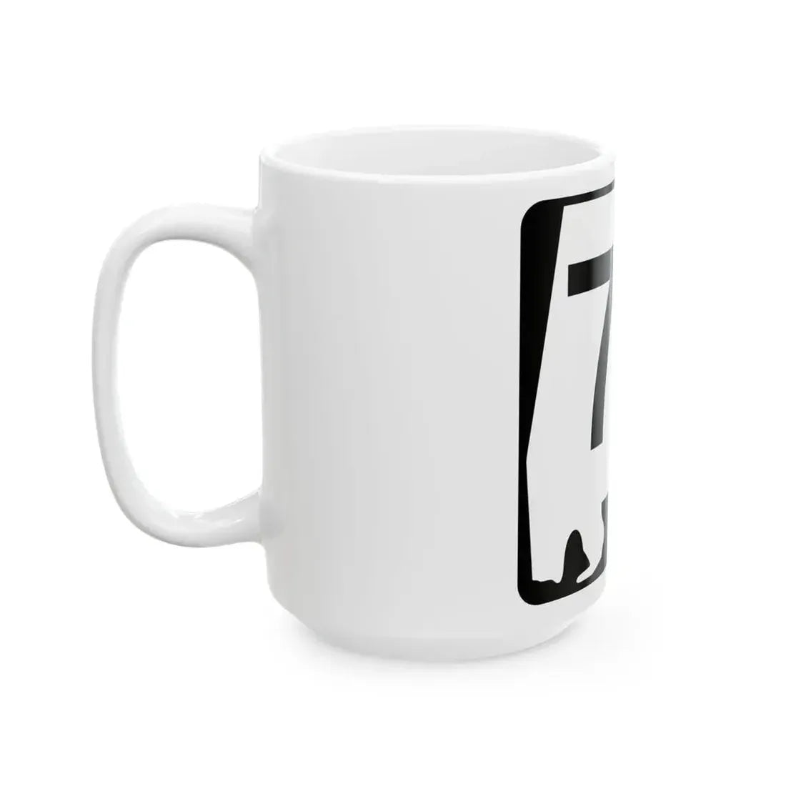 Alabama 77 (Alabama) (Road Sign) White Coffee Mug - Go Mug Yourself