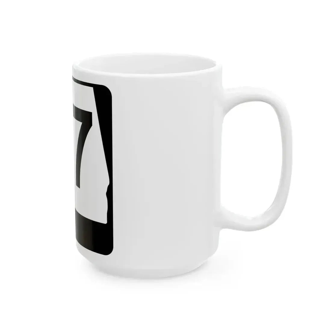Alabama 77 (Alabama) (Road Sign) White Coffee Mug - Go Mug Yourself