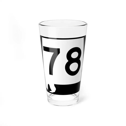 Alabama 78 (Alabama) (Road Sign) Pint Glss 16oz 16oz - Go Mug Yourself