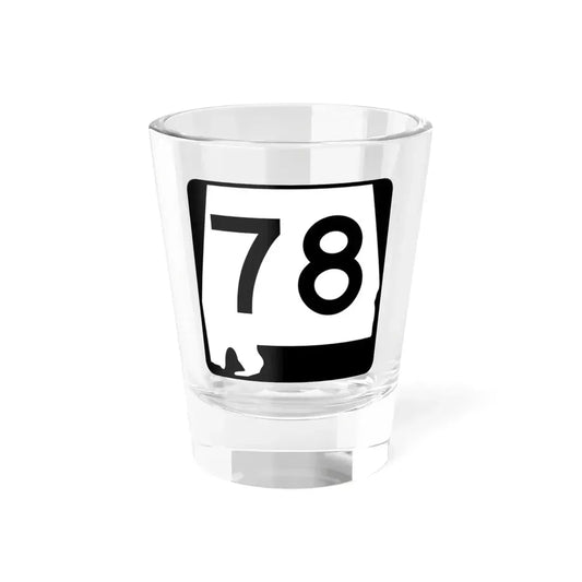 Alabama 78 (Alabama) (Road Sign) Shot Glass 1.5oz 1.5oz - Go Mug Yourself