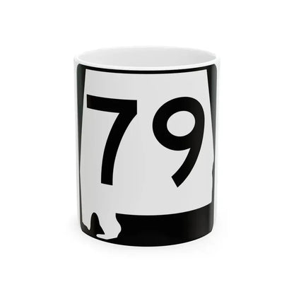 Alabama 79 (Alabama) (Road Sign) White Coffee Mug 11oz - Go Mug Yourself