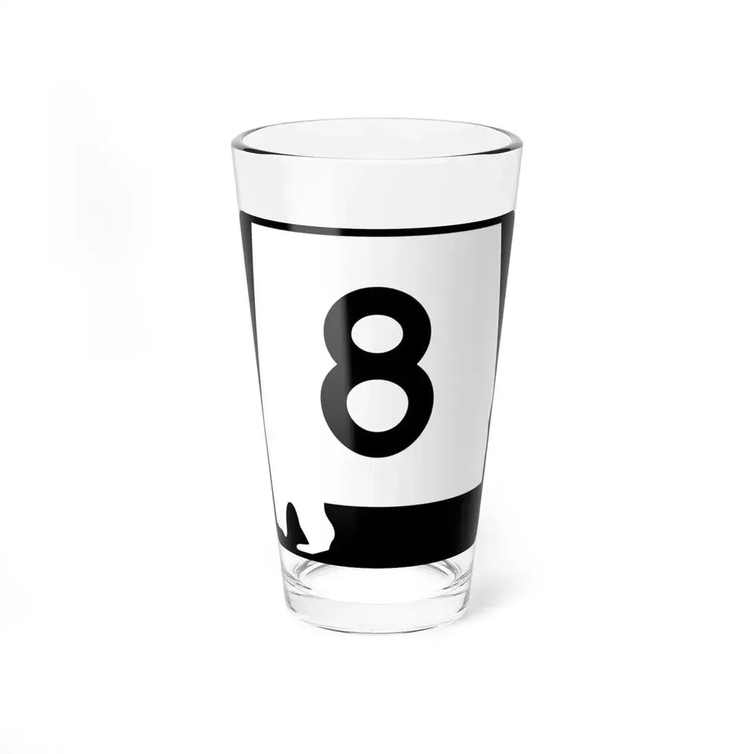 Alabama 8 (Alabama) (Road Sign) Pint Glass 16oz 16oz - Go Mug Yourself