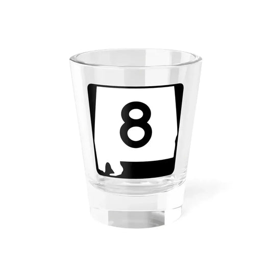 Alabama 8 (Alabama) (Road Sign) Shot Glass 1.5oz 1.5oz - Go Mug Yourself