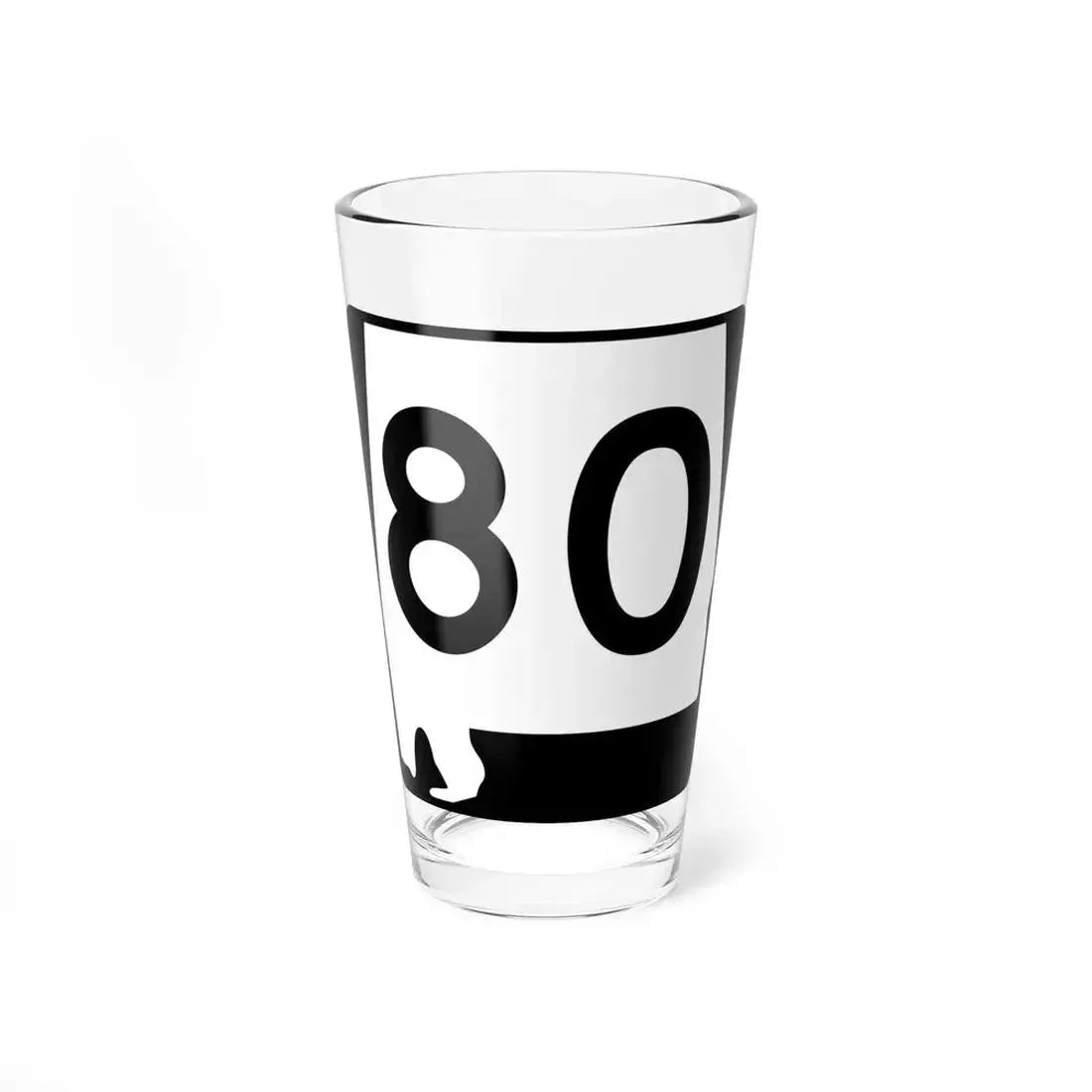 Alabama 80 (Alabama) (Road Sign) Pint Glass 16oz 16oz - Go Mug Yourself