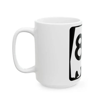 Alabama 80 (Alabama) (Road Sign) White Coffee Mug - Go Mug Yourself