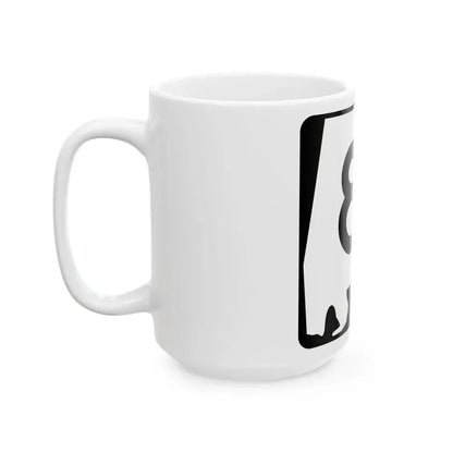 Alabama 81 (Alabama) (Road Sign) White Coffee Mug - Go Mug Yourself