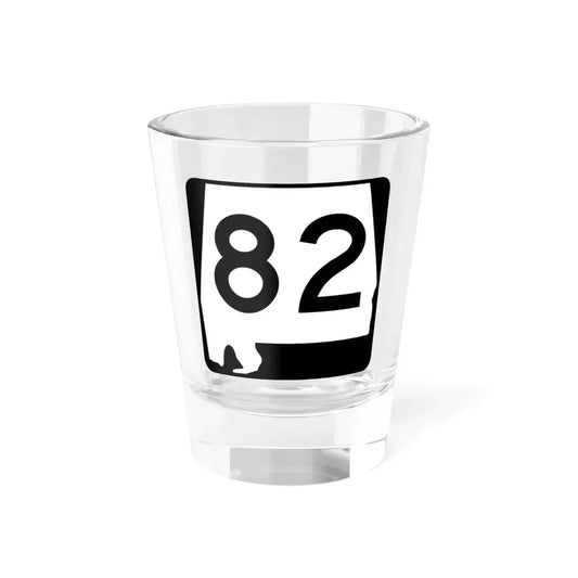 Alabama 82 (Alabama) (Road Sign) Shot Glass 1.5oz 1.5oz - Go Mug Yourself