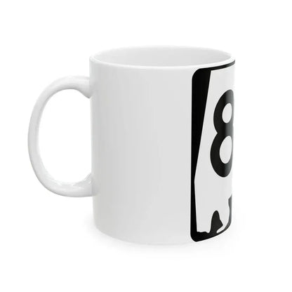 Alabama 82 (Alabama) (Road Sign) White Coffee Mug - Go Mug Yourself