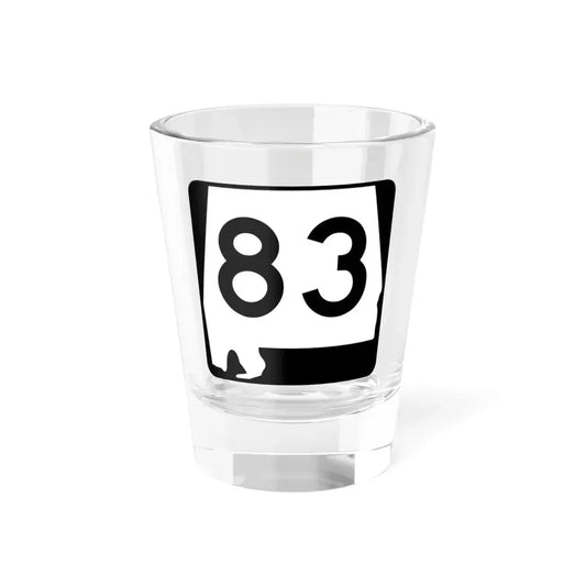 Alabama 83 (Alabama) (Road Sign) Shot Glass 1.5oz 1.5oz - Go Mug Yourself