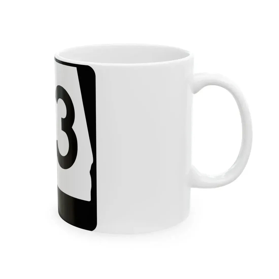 Alabama 83 (Alabama) (Road Sign) White Coffee Mug - Go Mug Yourself
