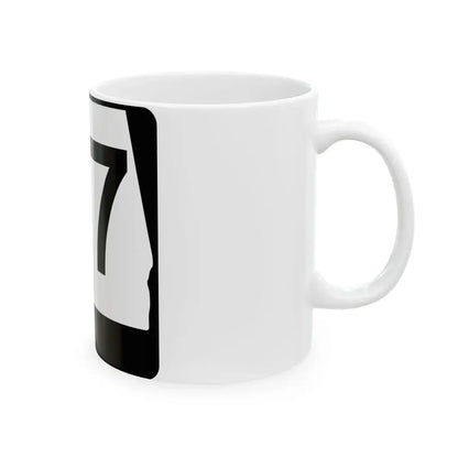 Alabama 87 (Alabama) (Road Sign) White Coffee Mug - Go Mug Yourself