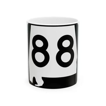 Alabama 88 (Alabama) (Road Sign) White Coffee Mug - Go Mug Yourself