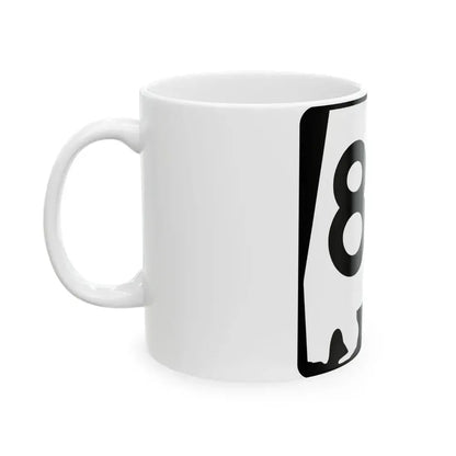 Alabama 89 (Alabama) (Road Sign) White Coffee Mug - Go Mug Yourself