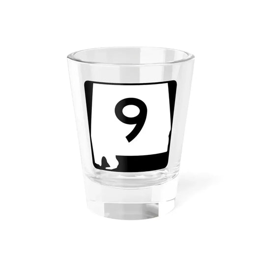 Alabama 9 (Alabama) (Road Sign) Shot Glass 1.5oz 1.5oz - Go Mug Yourself