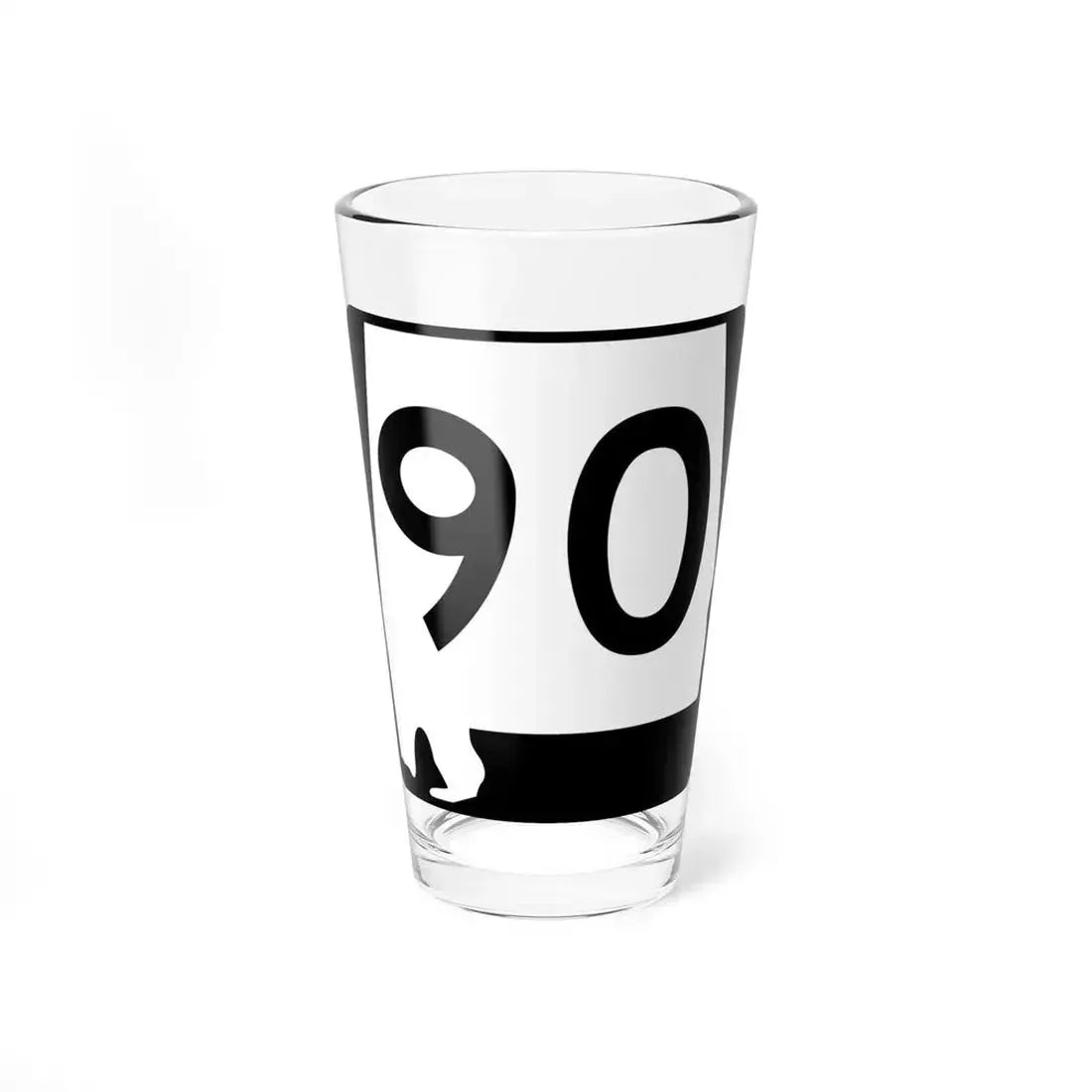 Alabama 90 (Alabama) (Road Sign) Pint Glass 16oz 16oz - Go Mug Yourself