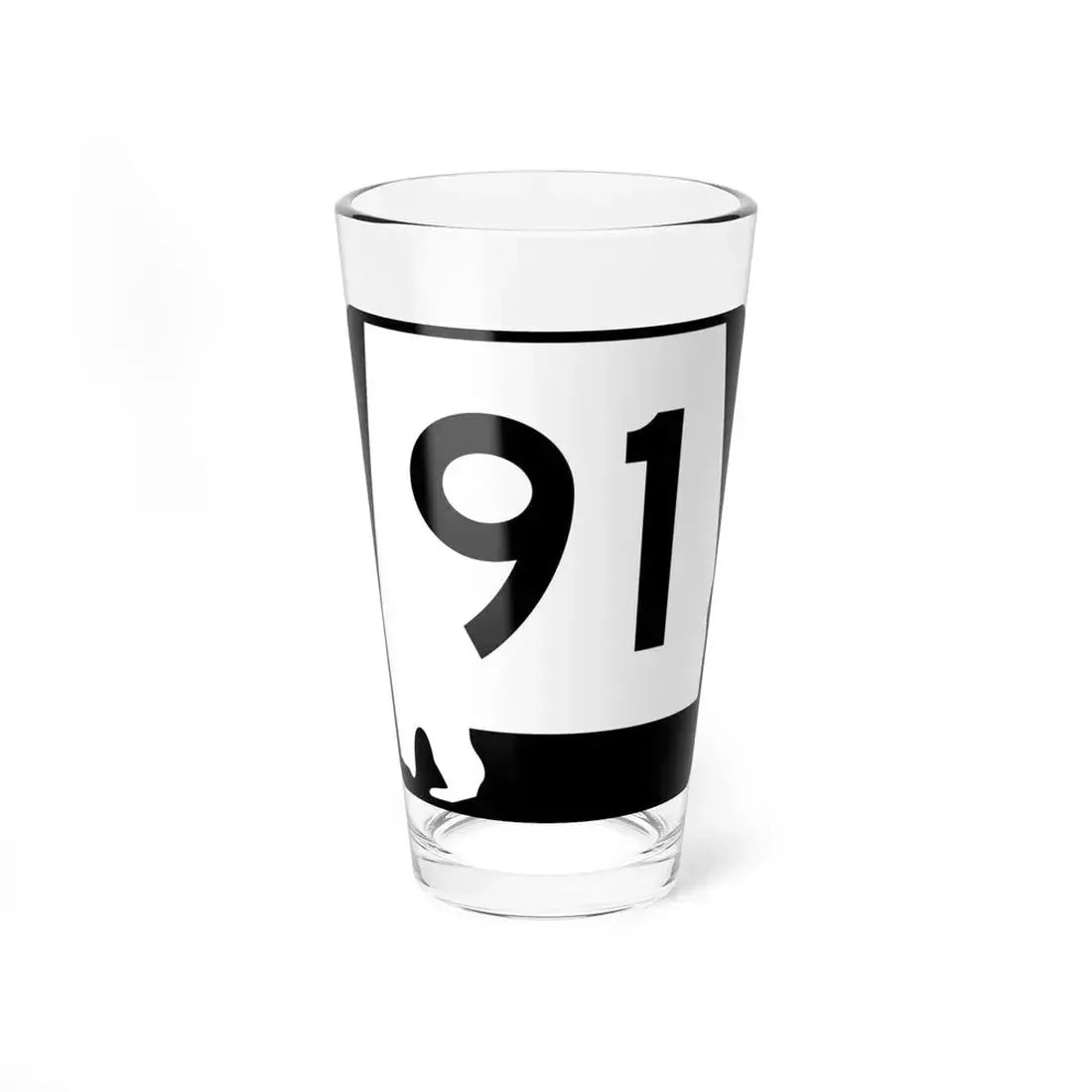 Alabama 91 (Alabama) (Road Sign) Pint Glass 16oz 16oz - Go Mug Yourself
