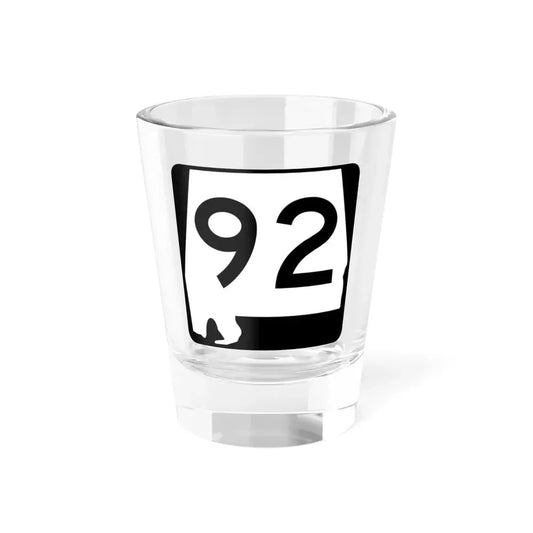 Alabama 92 (Alabama) (Road Sign) Shot Glass 1.5oz 1.5oz - Go Mug Yourself