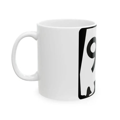 Alabama 92 (Alabama) (Road Sign) White Coffee Mug - Go Mug Yourself