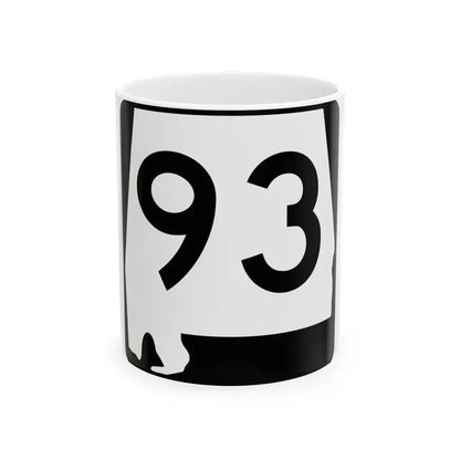 Alabama 93 (Alabama) (Road Sign) White Coffee Mug 11oz - Go Mug Yourself