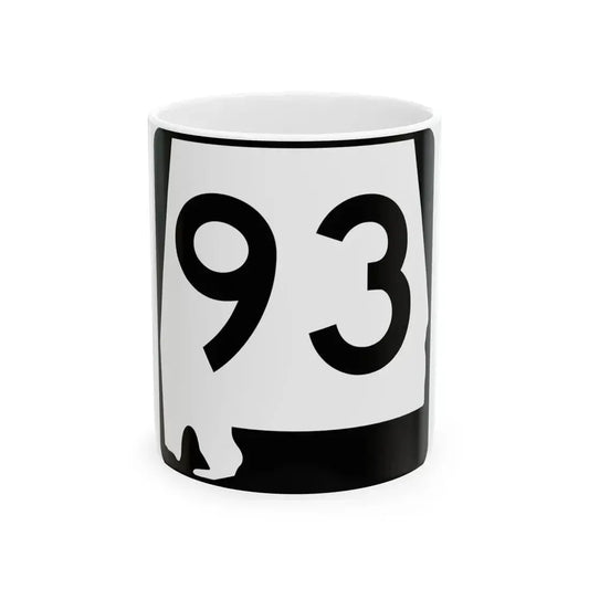 Alabama 93 (Alabama) (Road Sign) White Coffee Mug 11oz - Go Mug Yourself