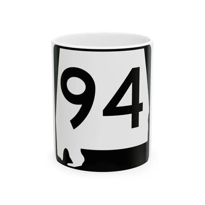 Alabama 94 (Alabama) (Road Sign) White Coffee Mug - Go Mug Yourself