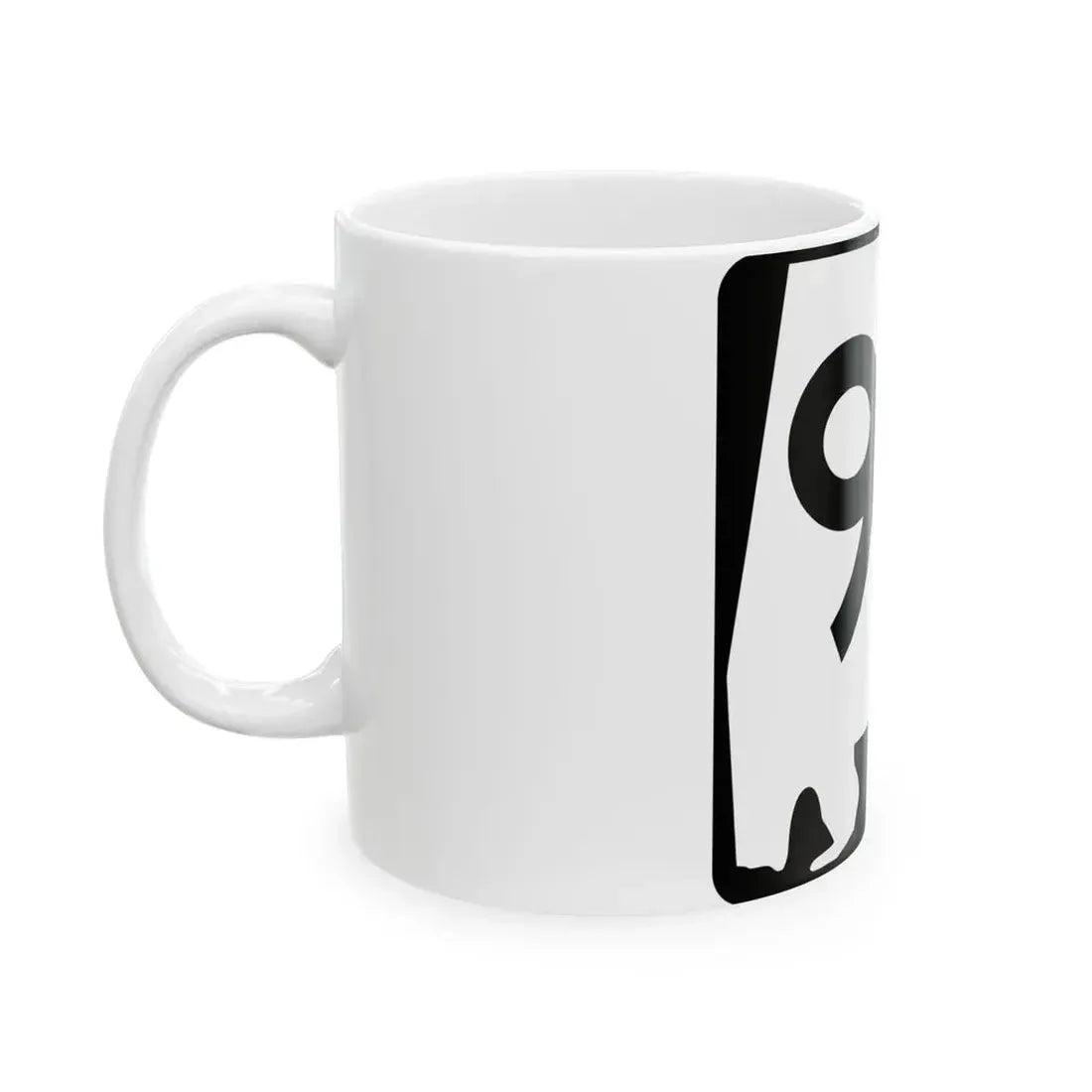 Alabama 96 (Alabama) (Road Sign) White Coffee Mug - Go Mug Yourself