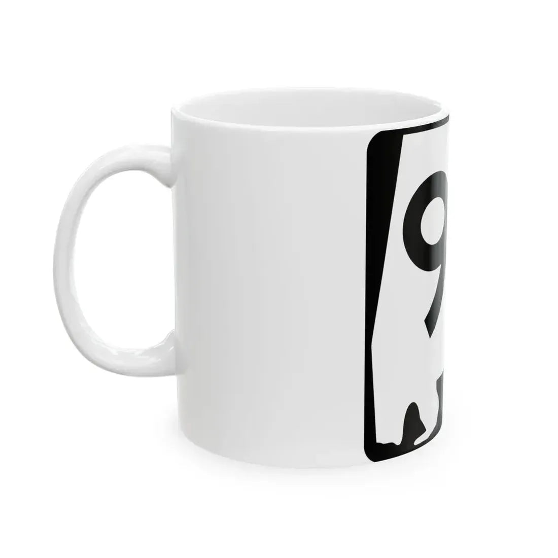 Alabama 98 (Alabama) (Road Sign) White Coffee Mug - Go Mug Yourself