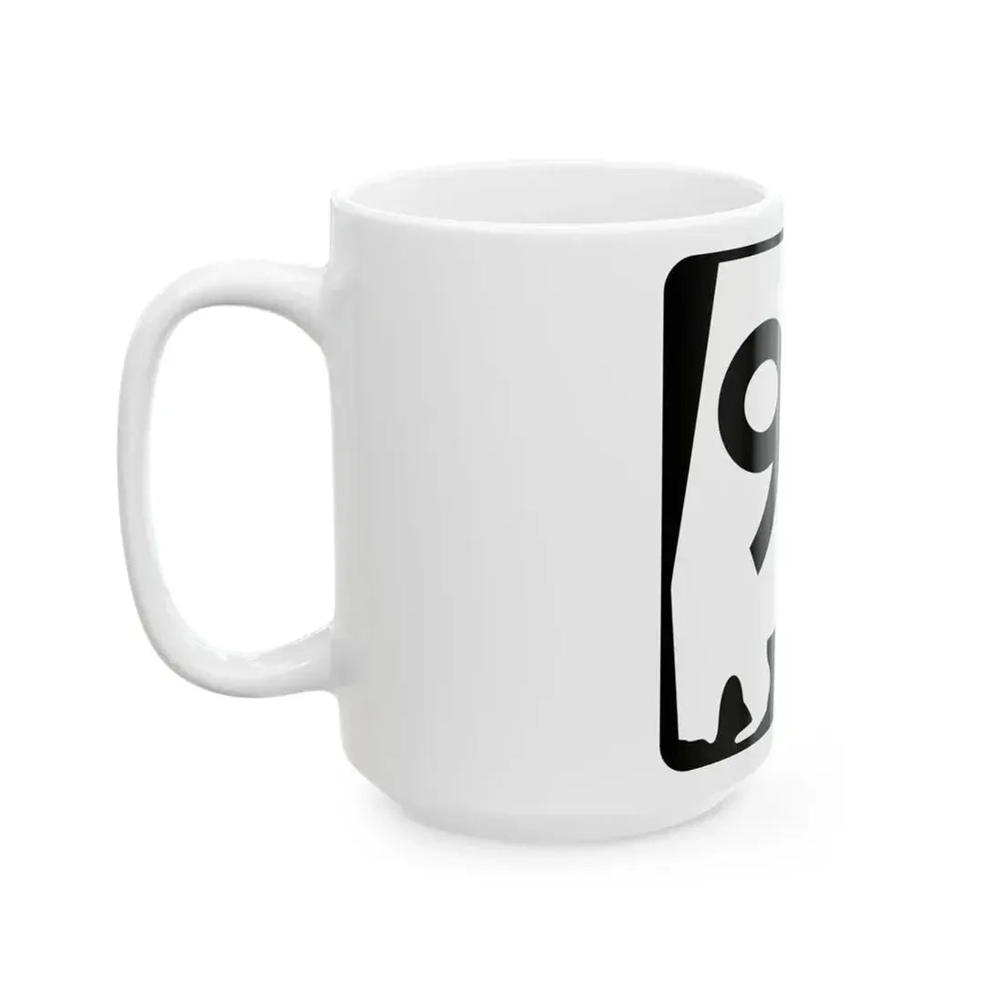 Alabama 98 (Alabama) (Road Sign) White Coffee Mug - Go Mug Yourself