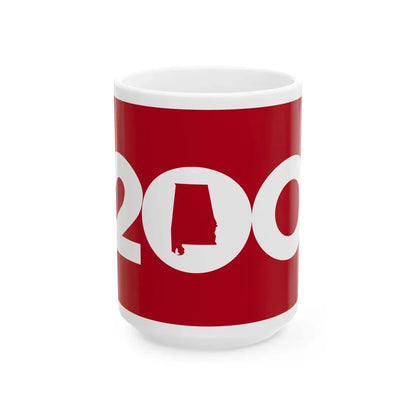 Alabama Bicentennial Flag (United States) White Coffee Mug 15oz - Go Mug Yourself
