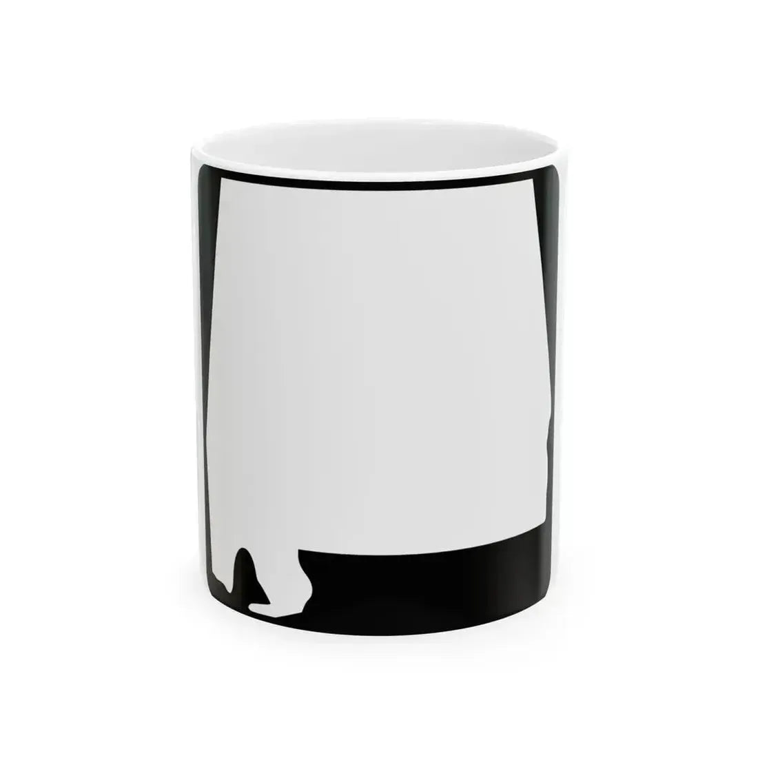 Alabama blank (Alabama) (Road Sign) White Coffee Mug 11oz - Go Mug Yourself