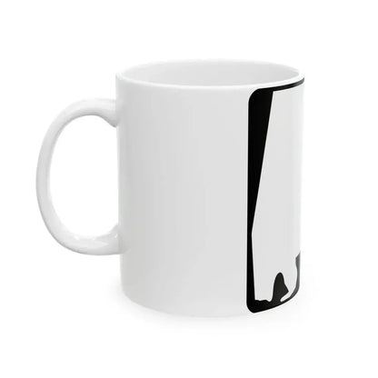 Alabama blank (Alabama) (Road Sign) White Coffee Mug - Go Mug Yourself