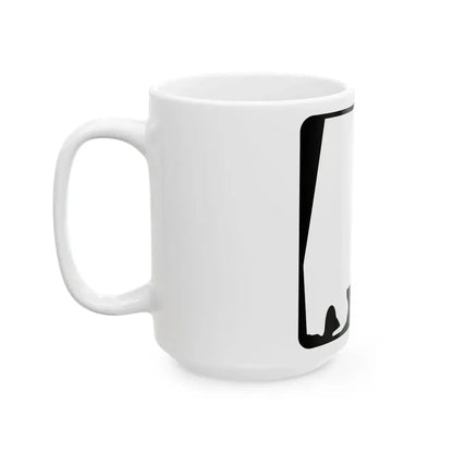 Alabama blank (Alabama) (Road Sign) White Coffee Mug - Go Mug Yourself