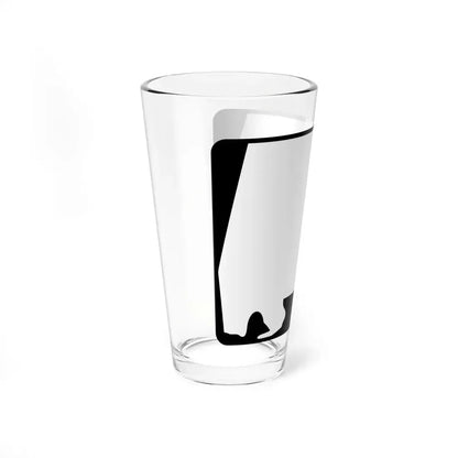 Alabama blank wide (Alabama) (Road Sign) Pint Glss 16oz - Go Mug Yourself