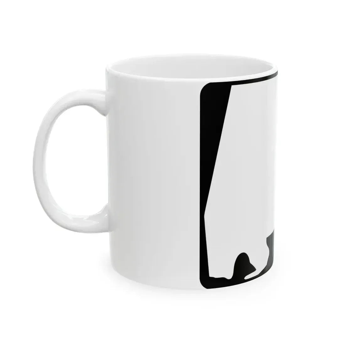 Alabama blank wide (Alabama) (Road Sign) White Coffee Mug - Go Mug Yourself