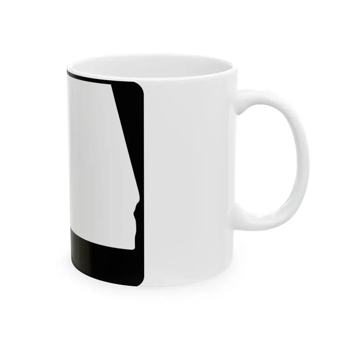 Alabama blank wide (Alabama) (Road Sign) White Coffee Mug - Go Mug Yourself