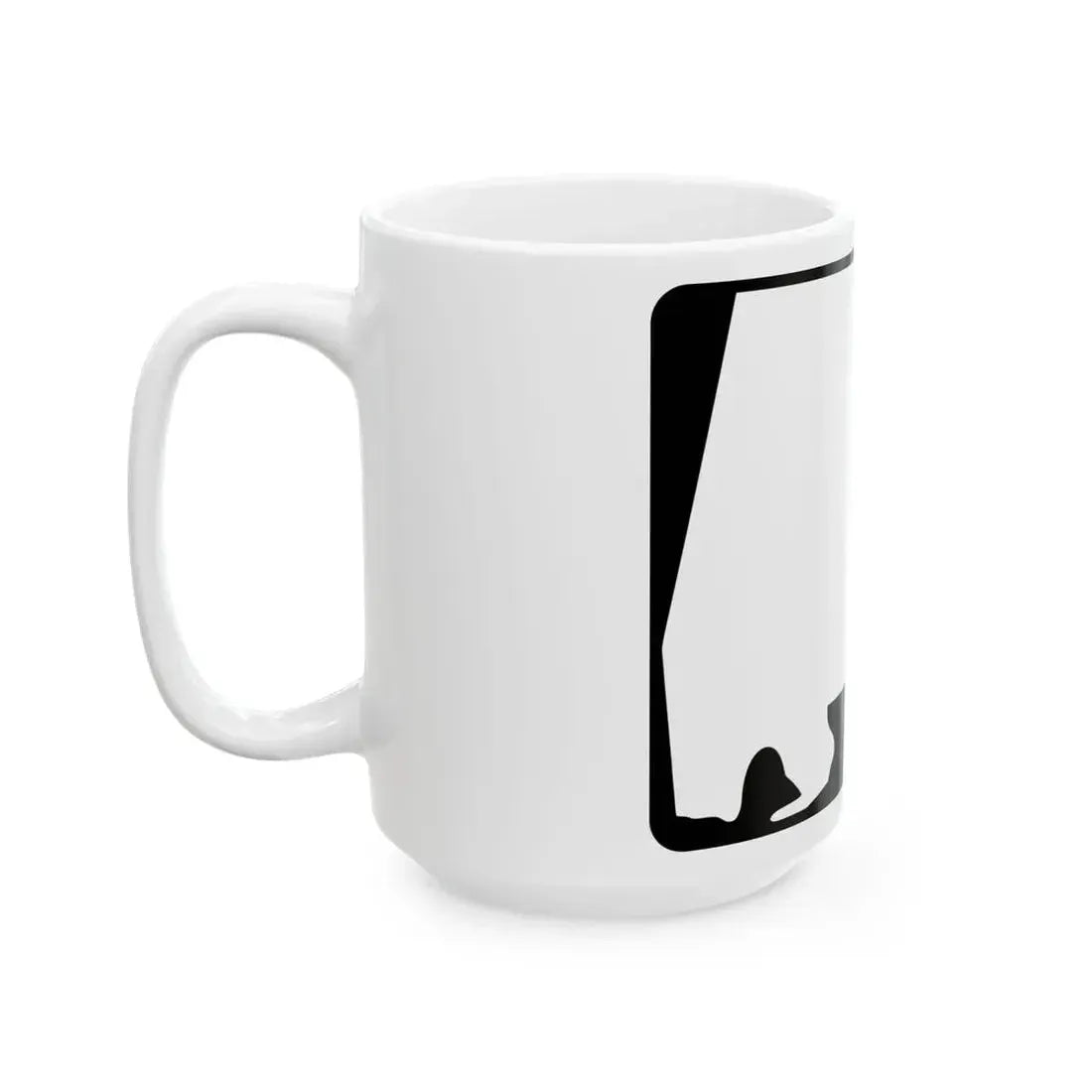 Alabama blank wide (Alabama) (Road Sign) White Coffee Mug - Go Mug Yourself