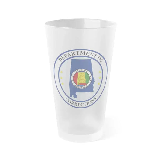 Alabama Department of Corrections - Frosted Pint Glass 16oz 16oz Frosted - Go Mug Yourself