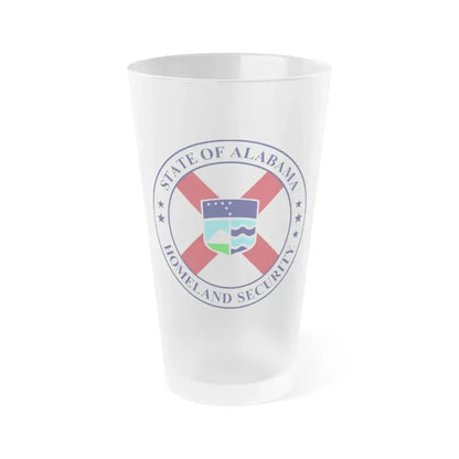 Alabama Department of Homeland Security - Frosted Pint Glass 16oz 16oz Frosted - Go Mug Yourself
