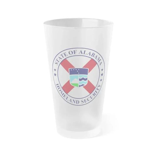 Alabama Department of Homeland Security - Frosted Pint Glass 16oz 16oz Frosted - Go Mug Yourself