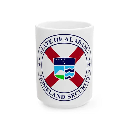 Alabama Department of Homeland Security - White Coffee Mug 15oz - Go Mug Yourself