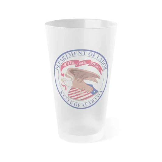 Alabama Department of Labor - Frosted Pint Glass 16oz 16oz Frosted - Go Mug Yourself